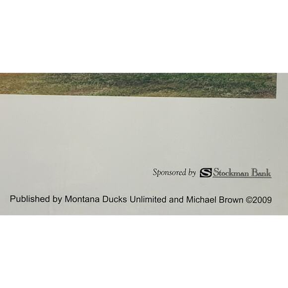 An Evening Stroll by Michael Brown Print Montana Ducks Unlimited Cabin Rustic - Picture 9 of 9